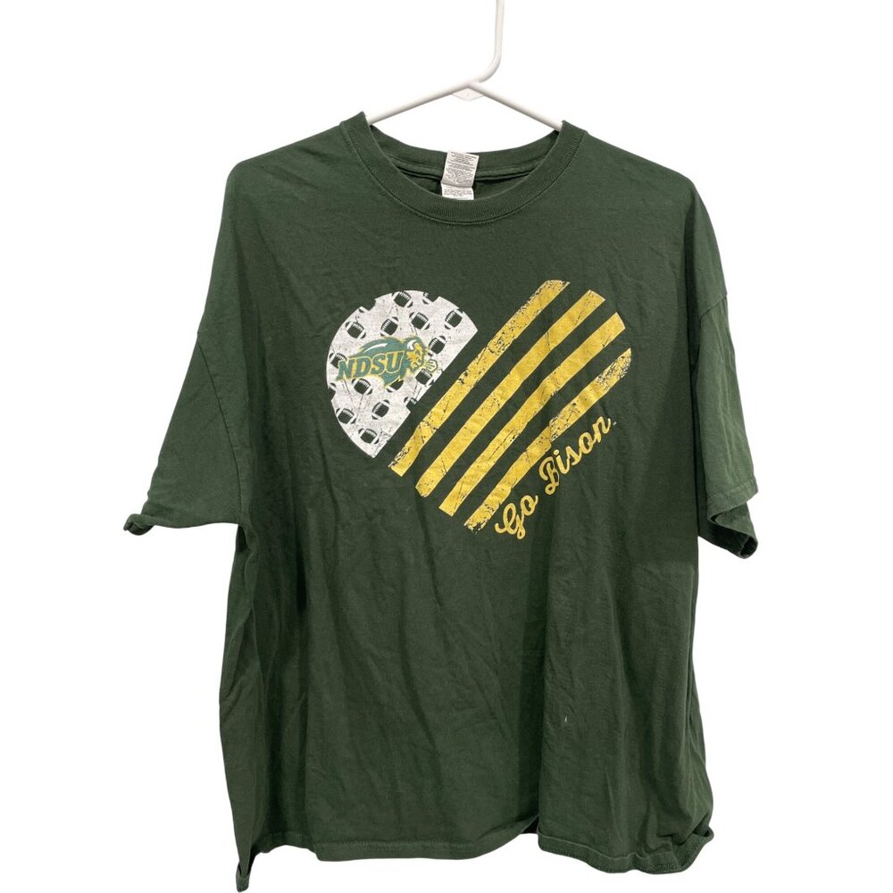 NDSU Go Bison Graphic T Shirt Unisex XL Crewneck Short Sleeve College Tee